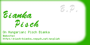 bianka pisch business card